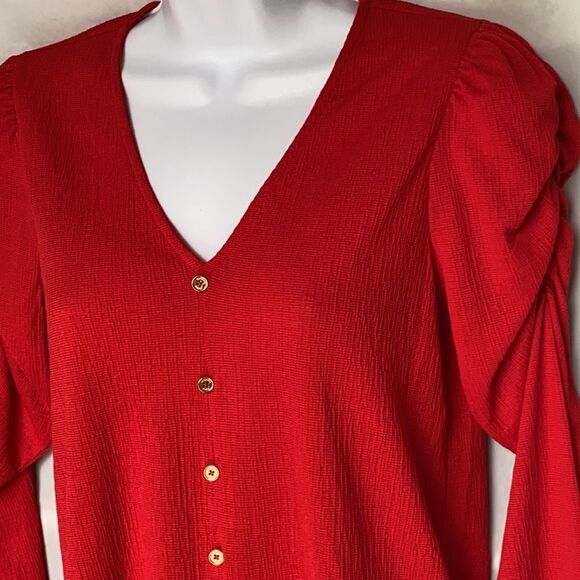 Michael Kors ladies red blouse size XS NEW - Picture 2 of 10
